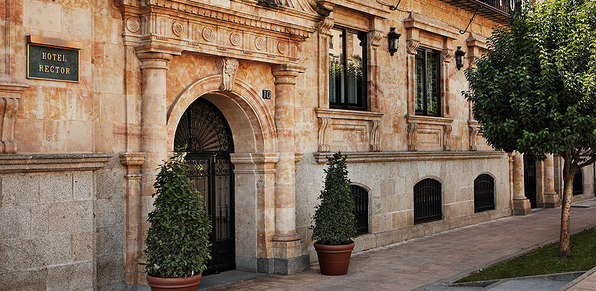 Hotel Rector Salamanca Eksteriør bilde The entrance of the hotel